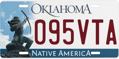 OK license plate 095VTA