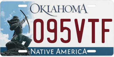 OK license plate 095VTF