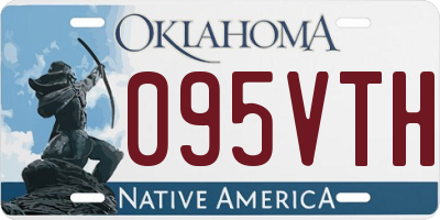 OK license plate 095VTH
