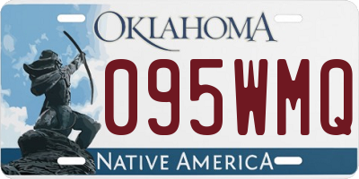 OK license plate 095WMQ