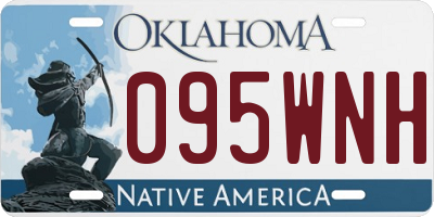 OK license plate 095WNH