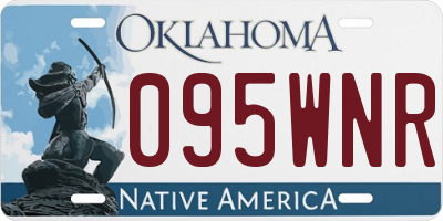 OK license plate 095WNR