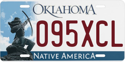 OK license plate 095XCL