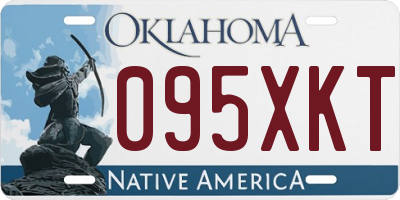 OK license plate 095XKT