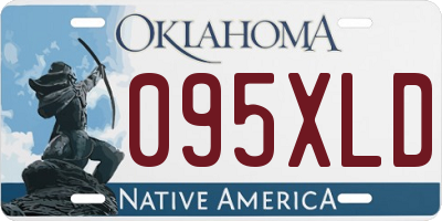 OK license plate 095XLD