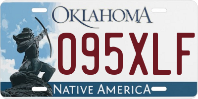 OK license plate 095XLF