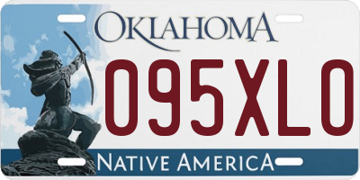 OK license plate 095XLO