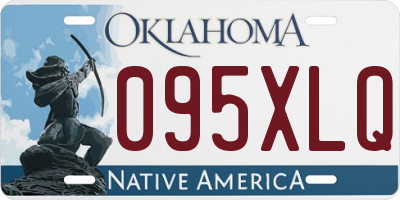 OK license plate 095XLQ