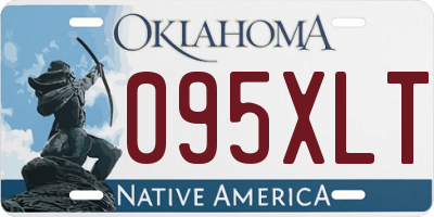 OK license plate 095XLT