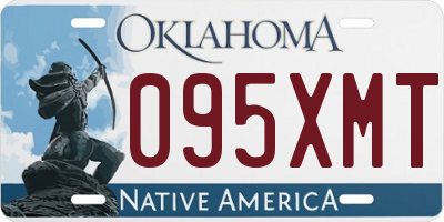 OK license plate 095XMT