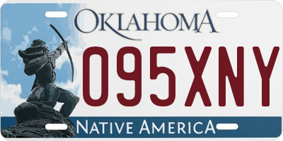 OK license plate 095XNY