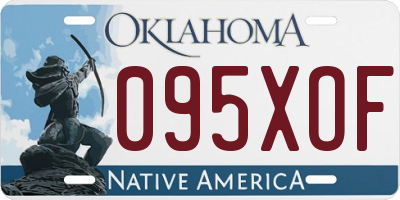 OK license plate 095XOF