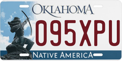 OK license plate 095XPU