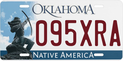 OK license plate 095XRA
