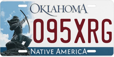 OK license plate 095XRG