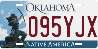 OK license plate 095YJX