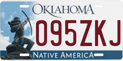 OK license plate 095ZKJ