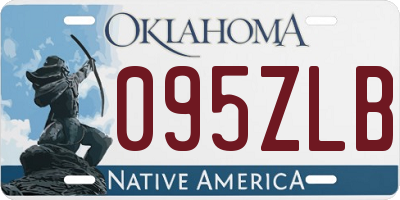 OK license plate 095ZLB