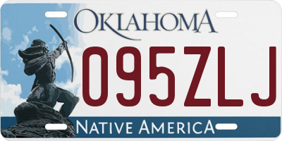 OK license plate 095ZLJ