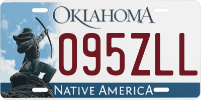 OK license plate 095ZLL