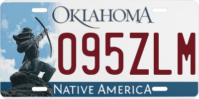 OK license plate 095ZLM
