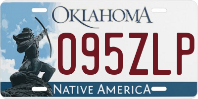 OK license plate 095ZLP