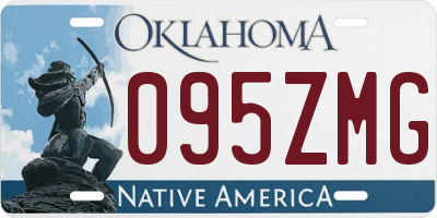 OK license plate 095ZMG