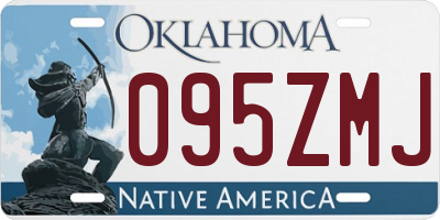 OK license plate 095ZMJ