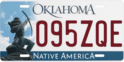 OK license plate 095ZQE