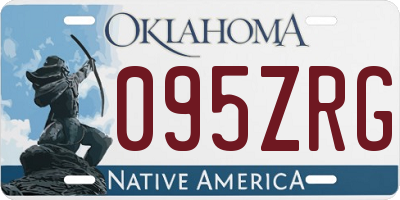OK license plate 095ZRG
