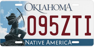 OK license plate 095ZTI