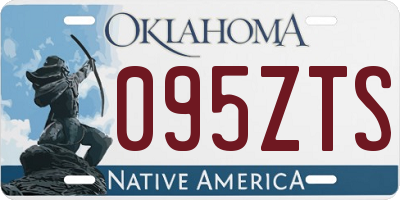 OK license plate 095ZTS