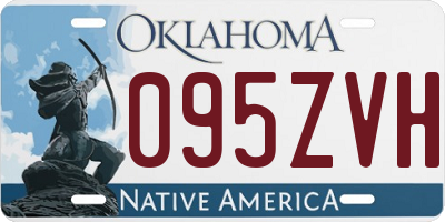 OK license plate 095ZVH