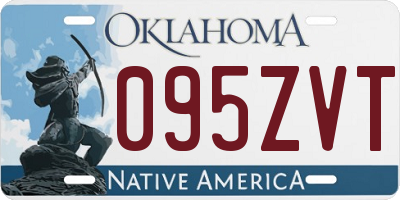 OK license plate 095ZVT
