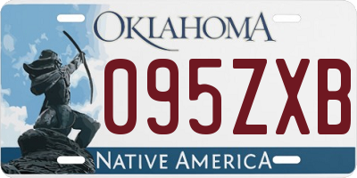 OK license plate 095ZXB