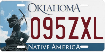 OK license plate 095ZXL