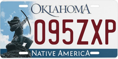 OK license plate 095ZXP