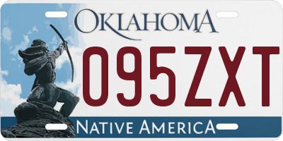 OK license plate 095ZXT