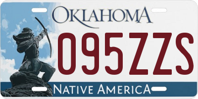 OK license plate 095ZZS
