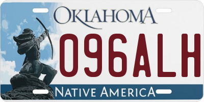 OK license plate 096ALH