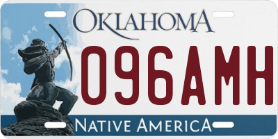 OK license plate 096AMH