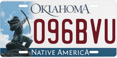 OK license plate 096BVU