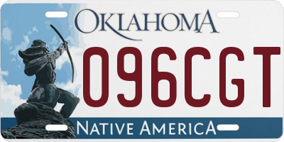 OK license plate 096CGT