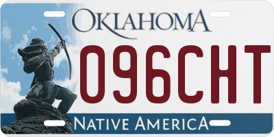 OK license plate 096CHT