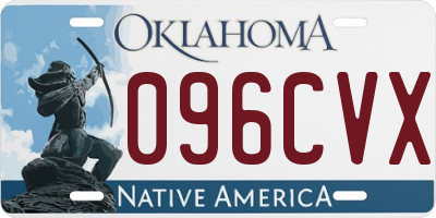 OK license plate 096CVX