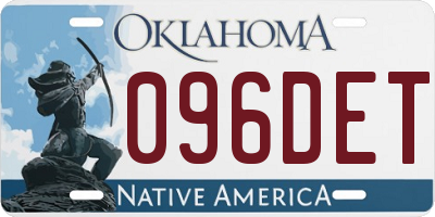 OK license plate 096DET