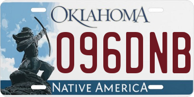 OK license plate 096DNB