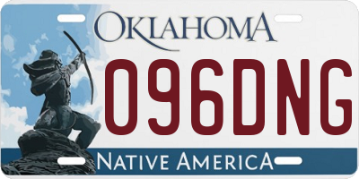 OK license plate 096DNG