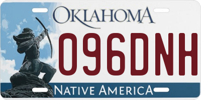 OK license plate 096DNH