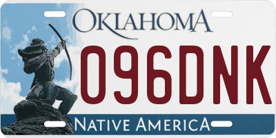 OK license plate 096DNK